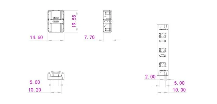 Synergy 21 LED FLEX Strip zub. Easy Connect Strip to Wire 10mm