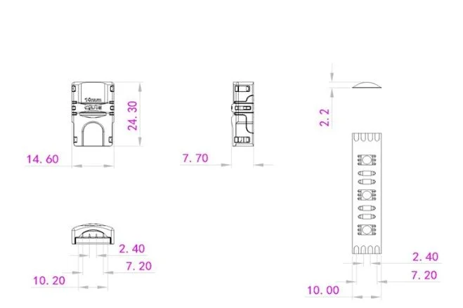 Synergy 21 LED FLEX Strip zub. Easy Connect Strip to Wire 10mm RGB IP65/54
