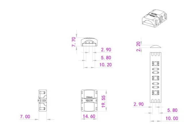 Synergy 21 LED FLEX Strip zub. Easy Connect Strip to strip Joint 10mm CCT IP65/54
