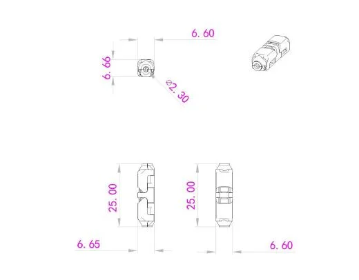Synergy 21 LED FLEX Strip zub. Easy Connect I shape for 1 line clear