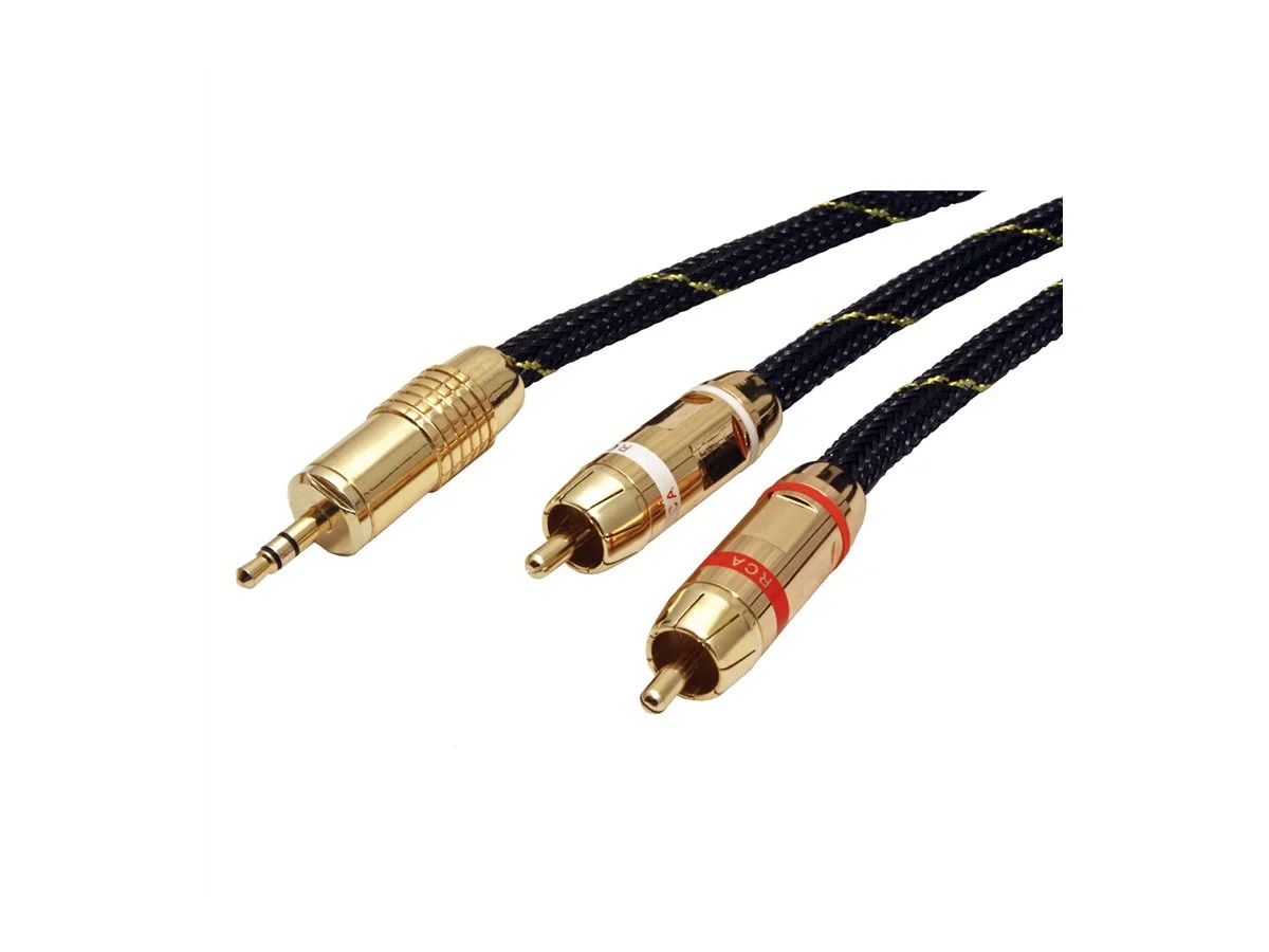 ROLINE GOLD Audio-Verbindungskabel 5m