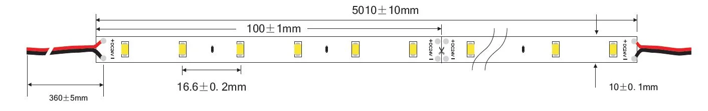 Synergy 21 LED Flex Strip 5730 - 60 KW DC24V 96W IP20