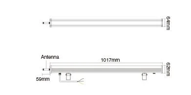 Synergy 21 LED LoRa (433MHZ) Wallwasher 24W RGB+CCT IP66 *Milight/Miboxer*