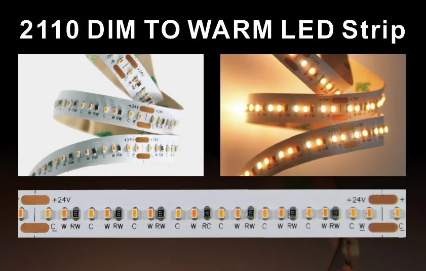 Synergy 21 LED Flex Strip 2210 - 224 WW DC24V 100W IP20 CRI>90 2110 dim to warm