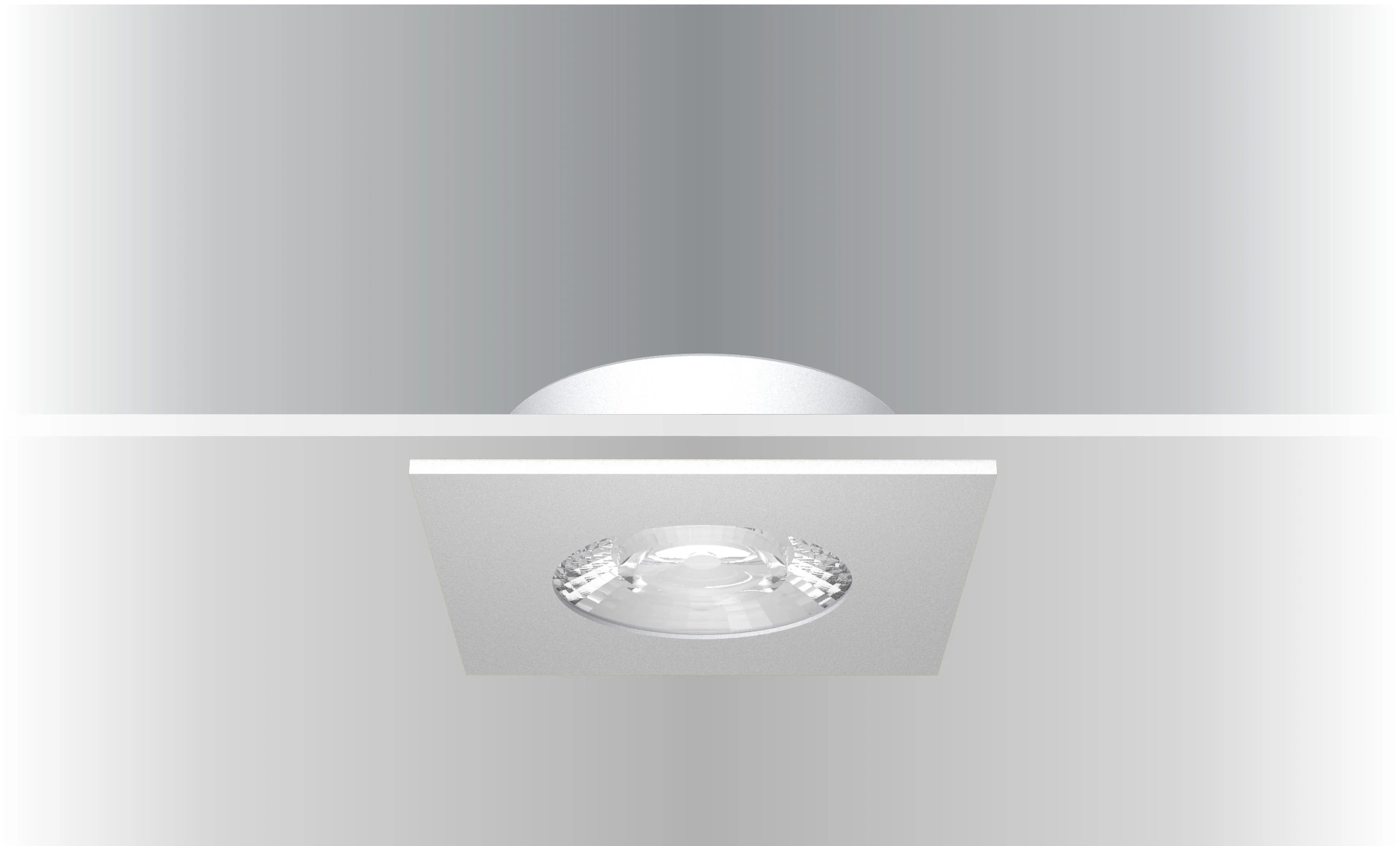 Synergy 21 LED Deckeneinbauspot Helios weiß, quadratisch, warmweiß