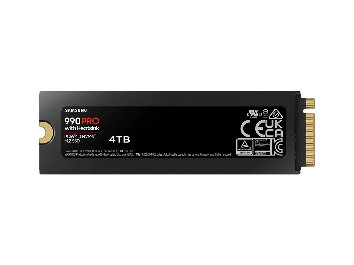 SAMSUNG 990 PRO SSD Heatsink 4TB M2 NVMe