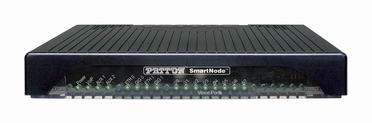 Patton SmartNode 4141 VoIP Gateway, 4FXO, 4 VoIP calls 2x Gig Ethernet