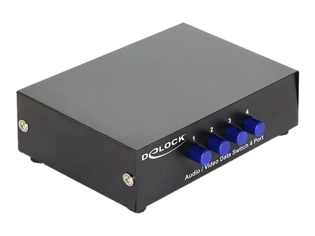 DELOCK Switch 4-port A / V bidirektional