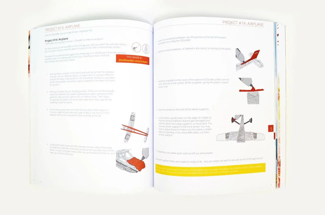 3Doodler Zubehör / 3D Stifte Buch / " Project Book"