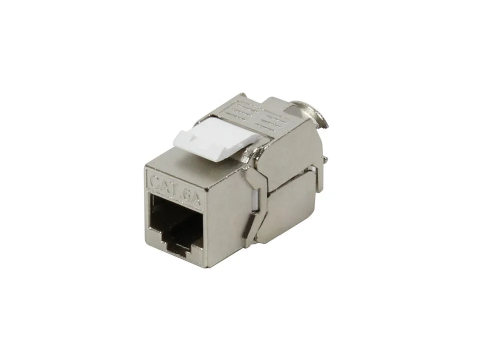 Dosen TP, DIN-Rail(Hutschiene), CAT6A, 1-fach, Keystone Modul Slim-line, ABS, Synergy 21,