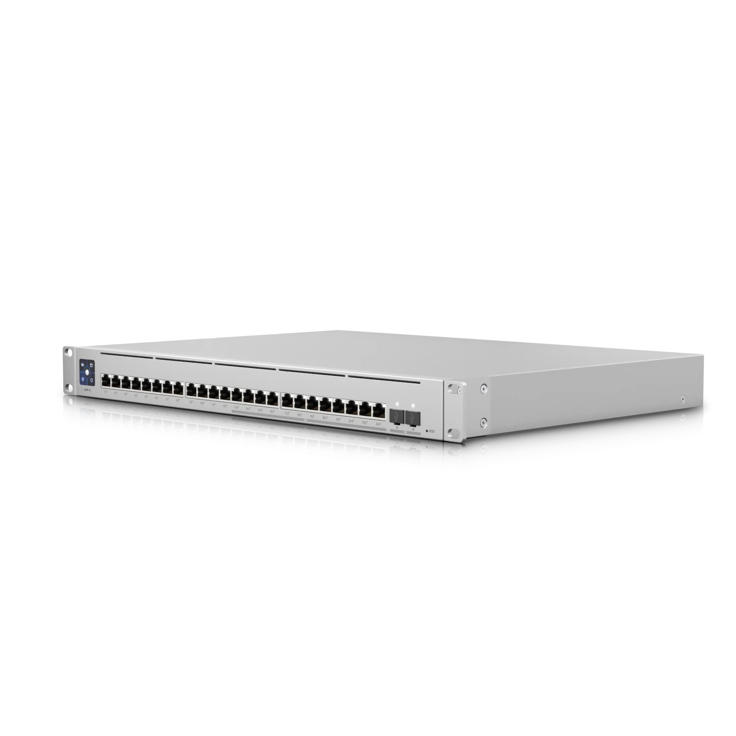 Ubiquiti Switch full managed Layer3 26 Port • 12x 2,5 GbE • 12x GbE • PoE Budget 400W • 24x PoE at • 2x SFP+ • 19” • UniFi • USW-Enterprise-24-POE