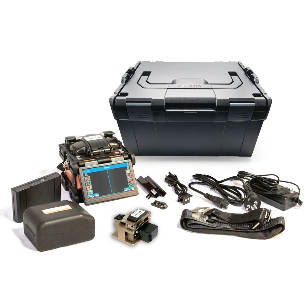 NetPeppers LWL Glasfaser Lichtbogen-Spleißgerät, Kernzentriert, CFS100, 3-Achsen gesteuerte Fusionsspleißgerät, incl. Cleaver, *Promo bis 29.05.2026*,