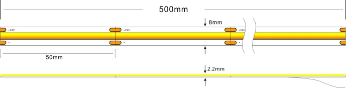 Synergy 21 LED Flex Strip COB - NW DC24V 50W CRI>90 IP20