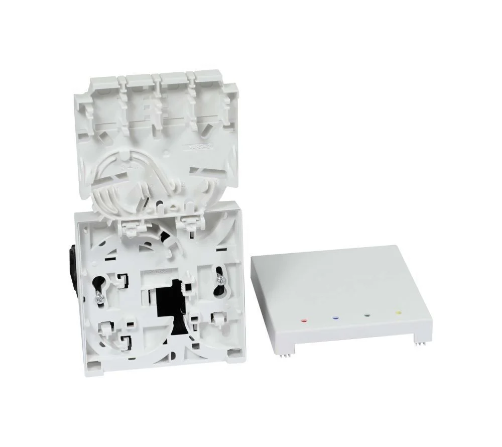 LWL-FTTH Compact Box vorkonfektioniert, 4xLC/APC -> open End, 60m, 9/125u, G.657.A2, 4-Faser, OD=2.2mm, Synergy 21