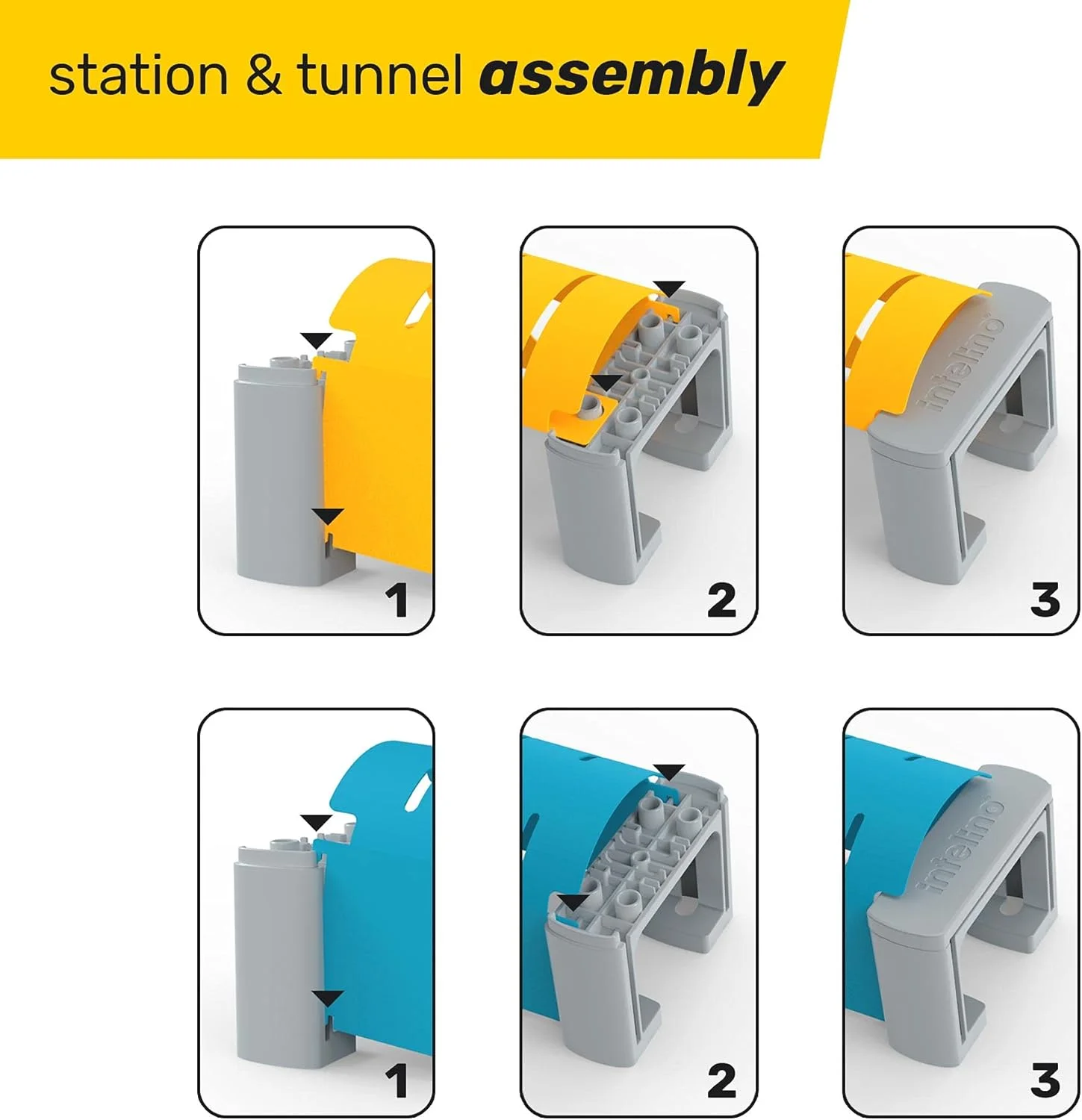 Intelino MINT Eisenbahn Erweiterung " Station & Tunnel Kit"