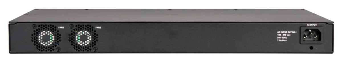 CommScope RUCKUS ICX8200-24P Switch, 24x10/100/1000 Mbps PoE+ ports, 4x25 GbE SFP28 stacking/uplink-ports, 370W PoE