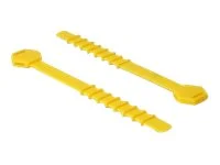 DELOCK Silikon-Kabelbinder 10 Stück gelb
