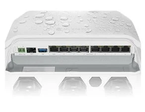 MikroTik RouterBOARD RB 5009UPr+S+OUT, 1x 2.5Gbit, 7x 1Gbit, PoE+ out/in, 1x SFP+, Outdoor