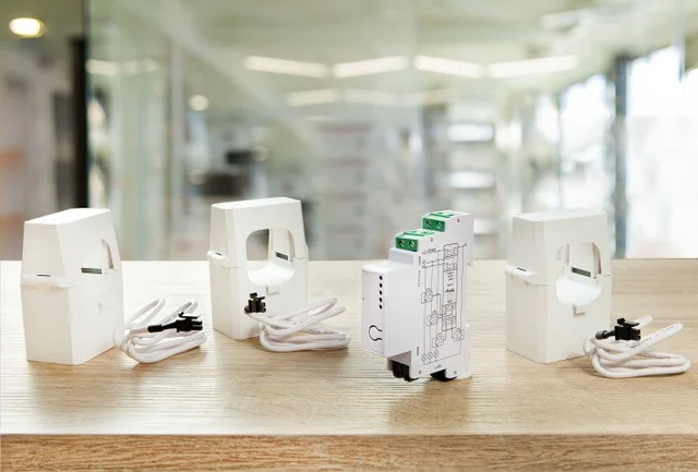 Shelly · Hutschiene · " Pro 3EM 400A" · Stromzähler · inkl. 3x 400A Klemmen · Messfunktion · WLAN · LAN · BT