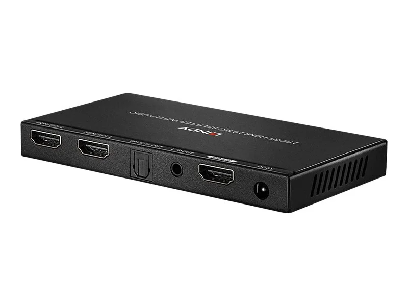 LINDY 2 Port HDMI 2.0 18G Splitter Audio