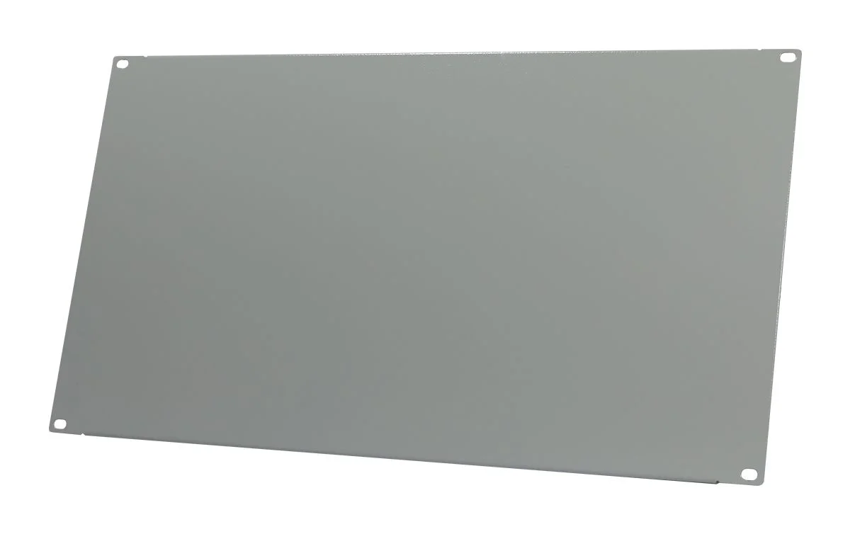 ALLNET 19" zbh. Blindplatte, 6HE, Lichtgrau,