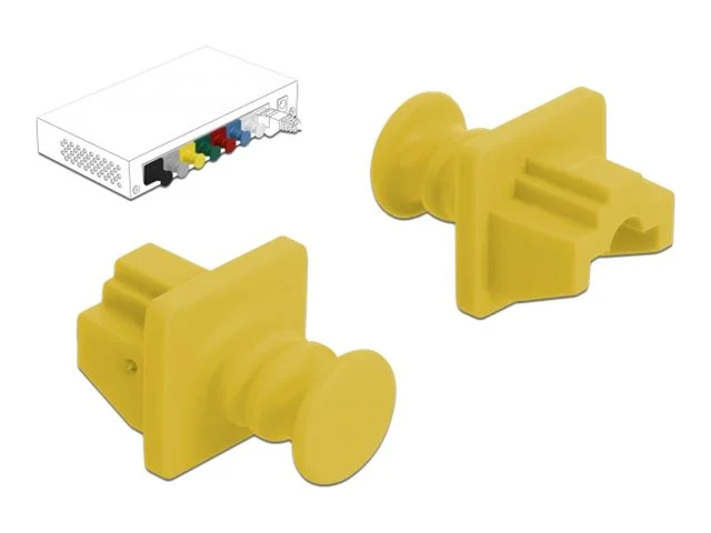 DELOCK Staubschutz f. RJ45 10 Stück gelb