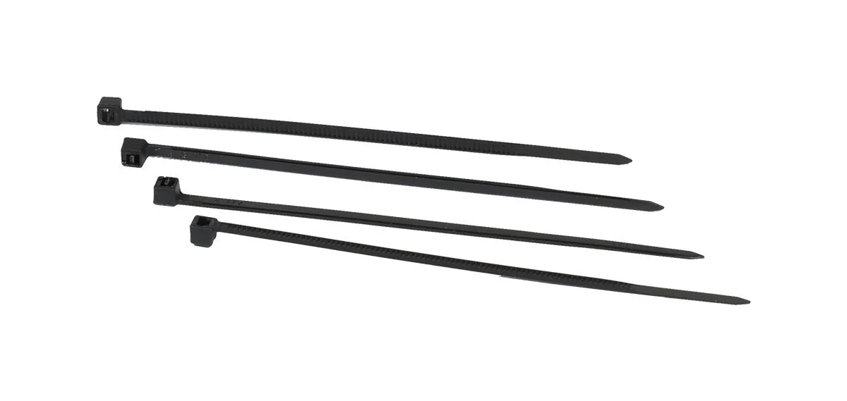 ALLNET 19" zbh. Kabelbinder, L100xB2,6mm, 100er Pack, Schwarz, UV-Beständig, Synergy 21