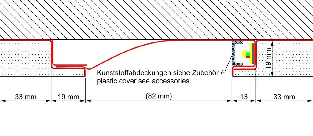Synergy 21 LED Profil 200cm, Zinkblech TYP-D