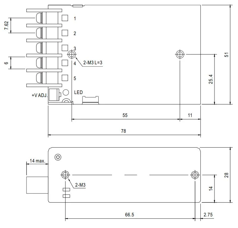MEANWELL Netzteil - 5V 25W