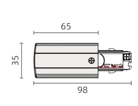 Powergear 3PH EINSPEISER, LINKS, Schwarz, Aufbau