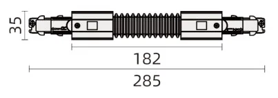 Powergear 3PH Verbinder DALI 3, Flexibel, Weiß