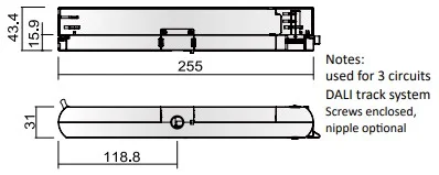 Powergear 3PH ULTIMATIVER ADAPTER DALI-2 300-1050mA 40W (EINSTELLBARER DIP-SCHALTER), Weiß