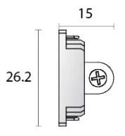 Powergear Mini 1PH ENDKAPPE , Weiß
