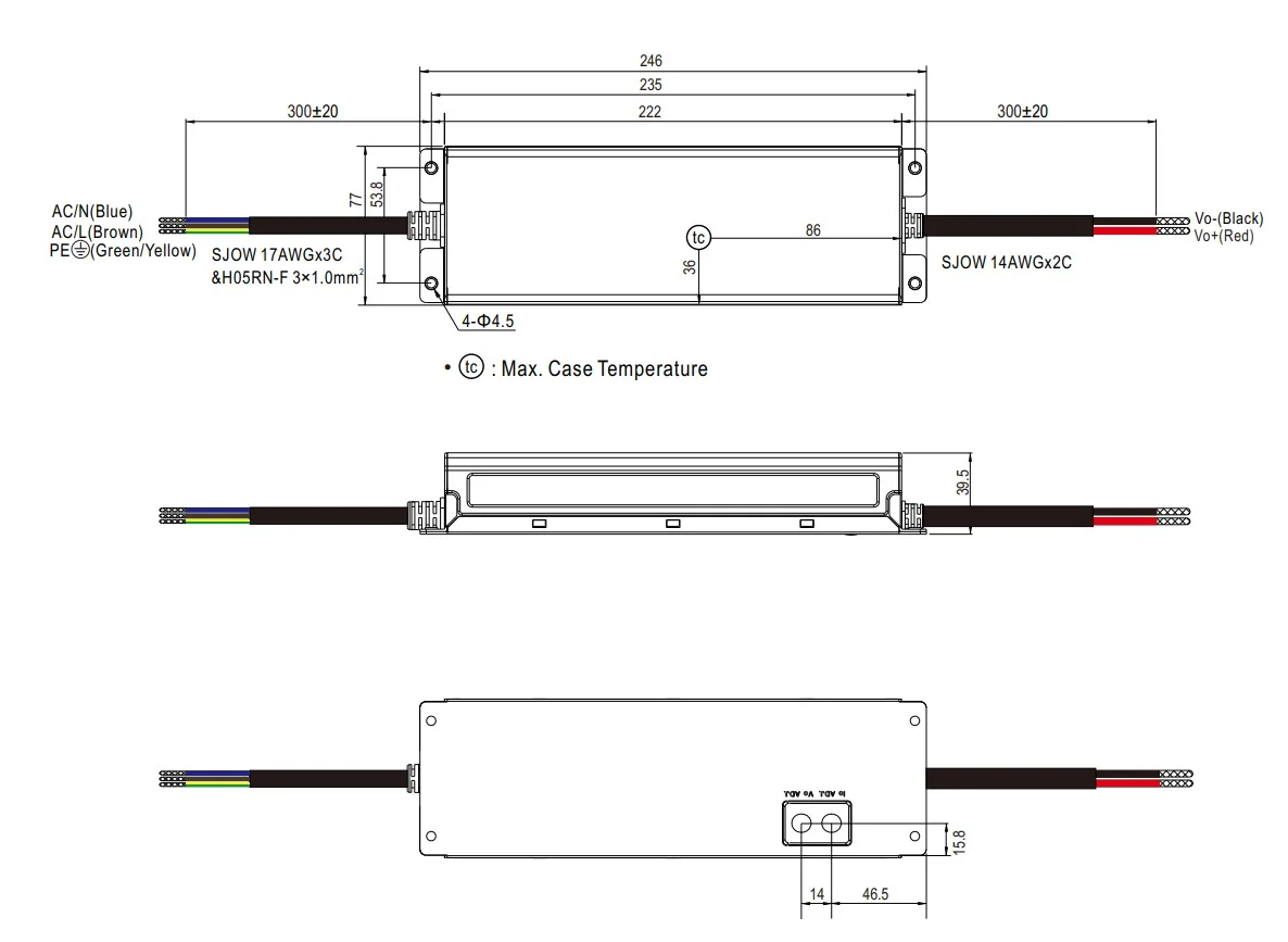 MEANWELL Netzteil - 24V 300W IP67