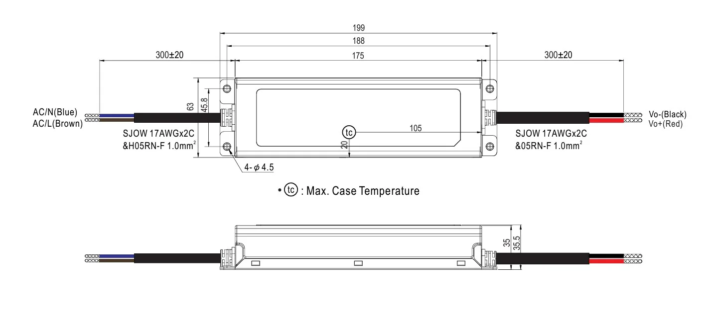MEANWELL Netzteil - 48V 100W IP67