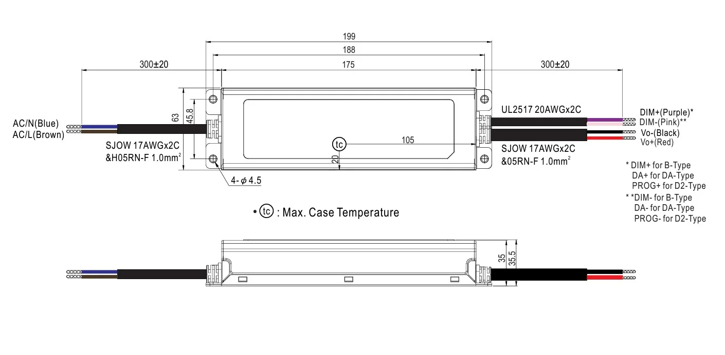 MEANWELL Netzteil - 48V 100W IP67 DALI