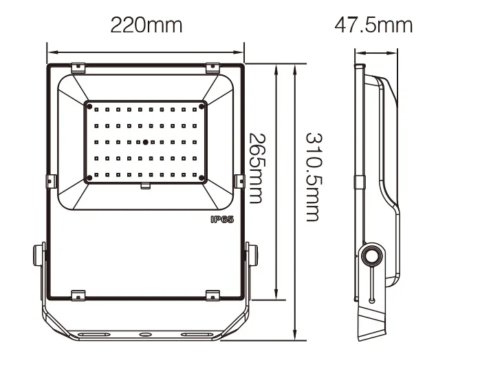 Synergy 21 LED Flächenstrahler 50W RGB-WW (RGB-CCT) IP65 Zigbee 3.0 + 2,4 GHz HF 230V *Milight/Miboxer*