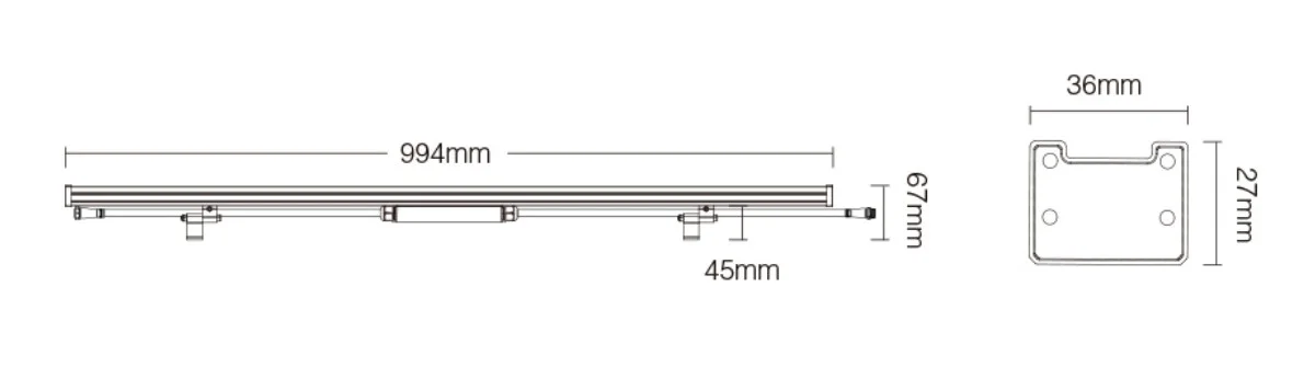 Synergy 21 Garden Wall Washer 24W RGB+CCT 2.4G IP66 *Milight/Miboxer* 24V