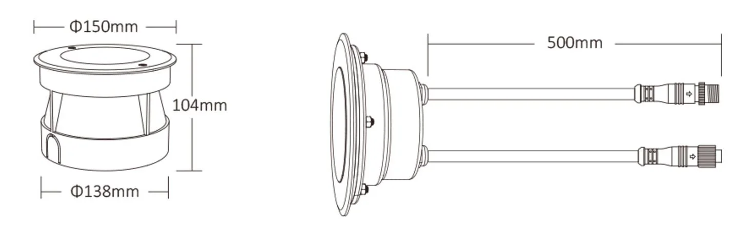 Synergy 21 LED DMX512 9W RGB-W under ground light *Milight/Miboxer*
