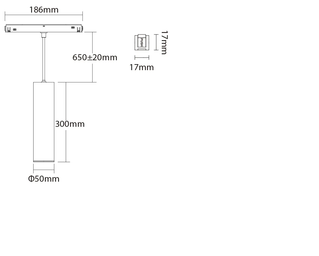 Synergy 21 LED 48V Track Pendant Light CCT Zigbee 3.0 + 2.4G 9W *Milight/Miboxer*