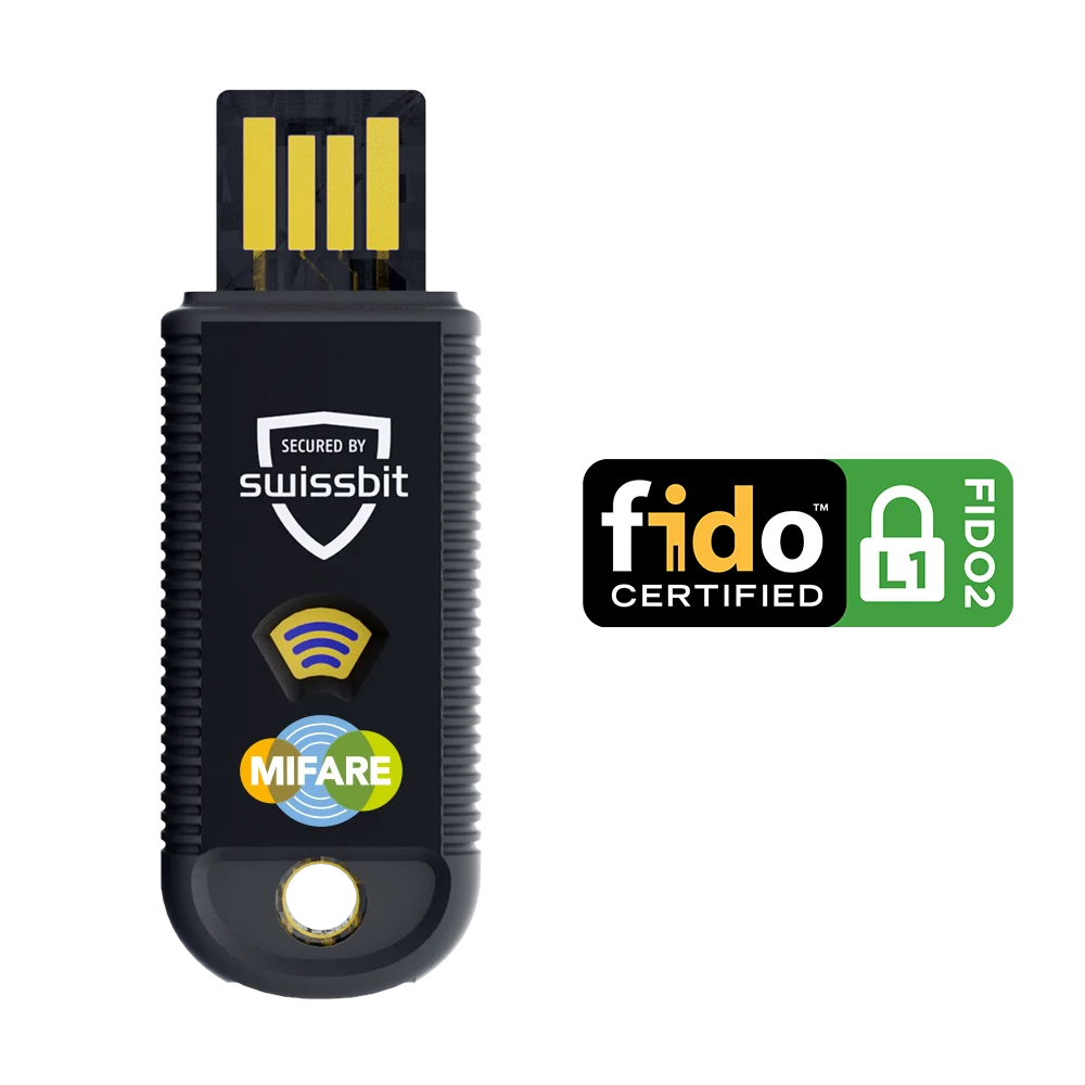Swissbit iShield Key 1.1 Pro USB-A + Mifare in Einzelverpackung