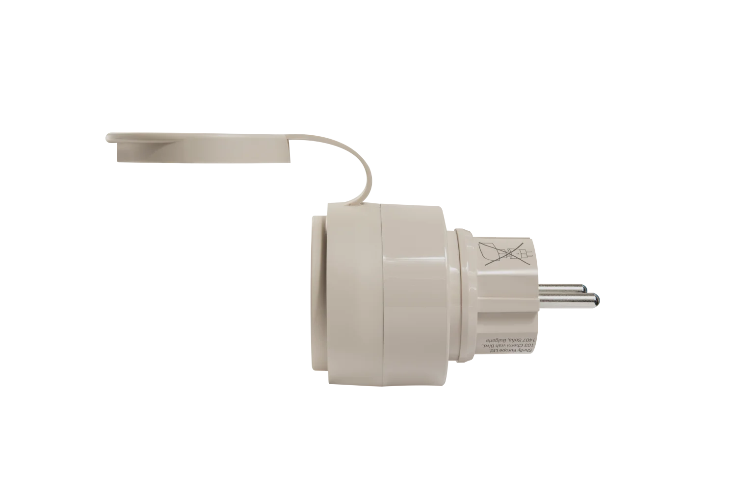 Shelly · Plug & Play " Outdoor Plug S Gen3" · Zwischenstecker für draußen · 12A · Messfunktion · WLAN · Matter · BT