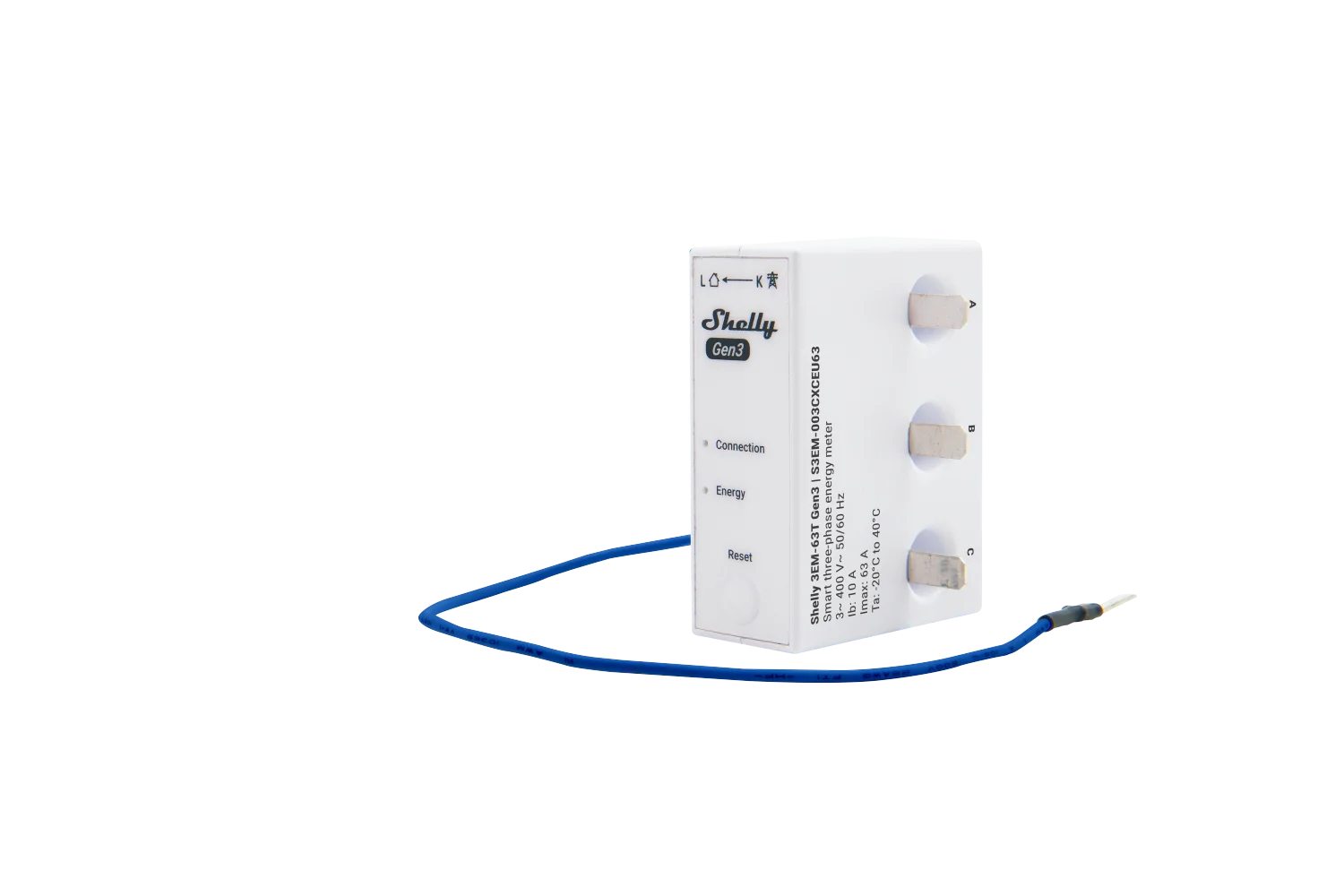 Shelly · Hutschiene · "3EM-63T Gen3" · Stromzähler