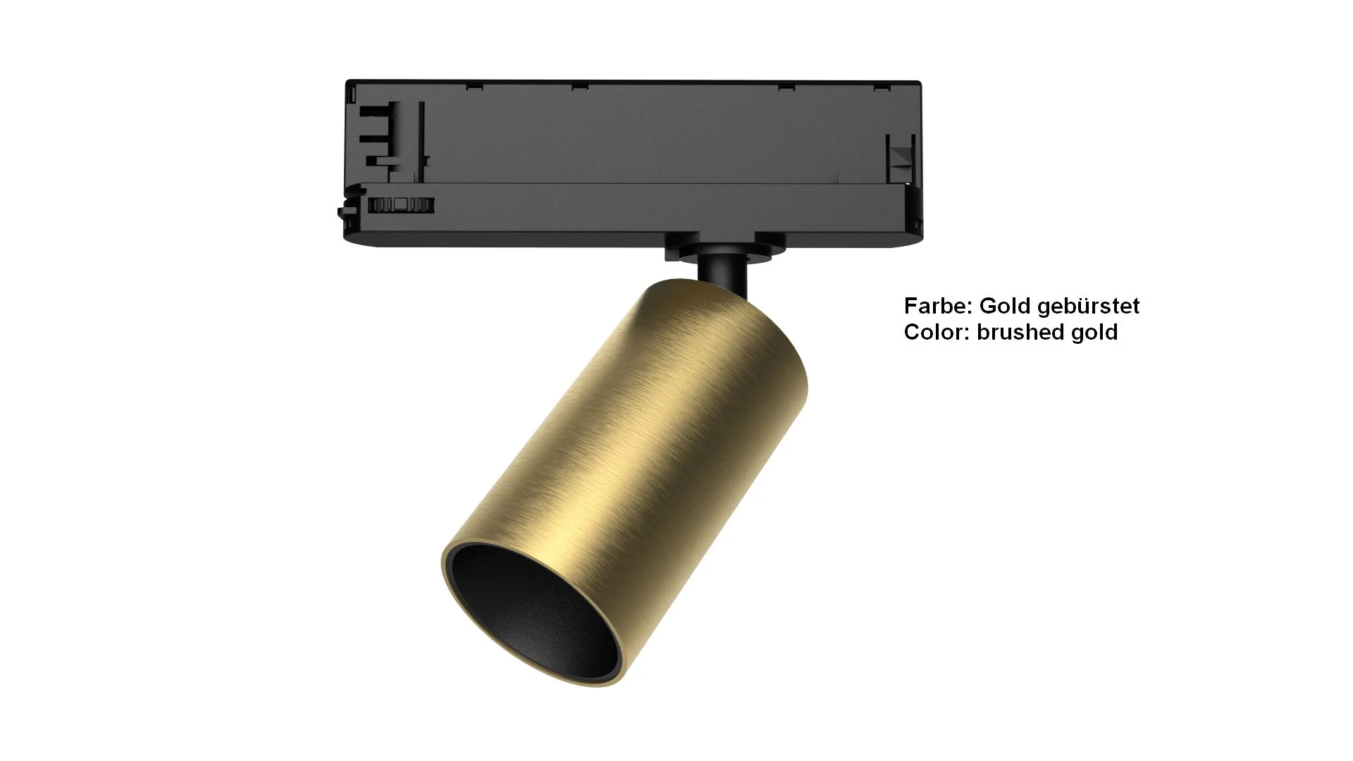 Synergy 21 LED Track-Serie für Stromschiene VLF-Serie Wechselgehäuse brushed gold