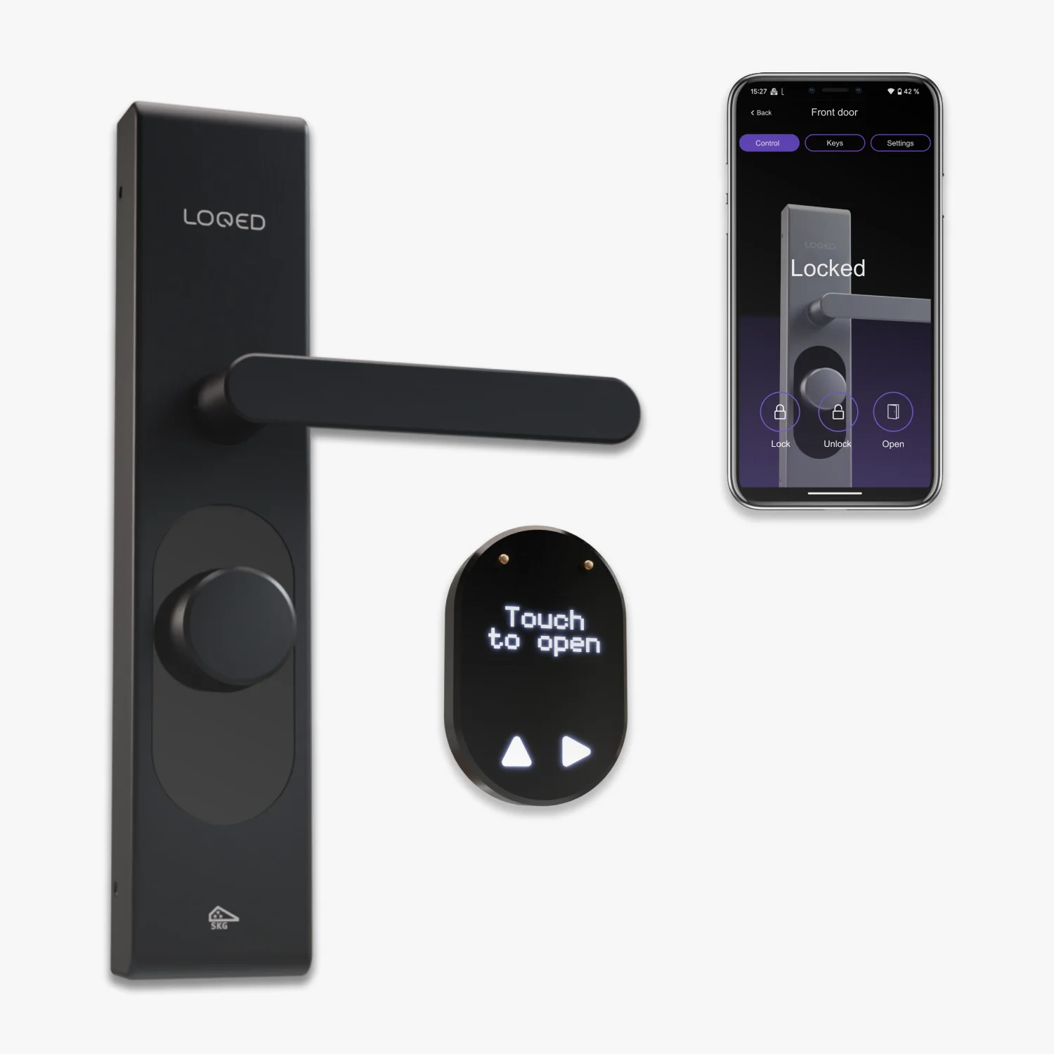 Shelly · " LOQED Touch Smart Lock black" Smartes Türschloss