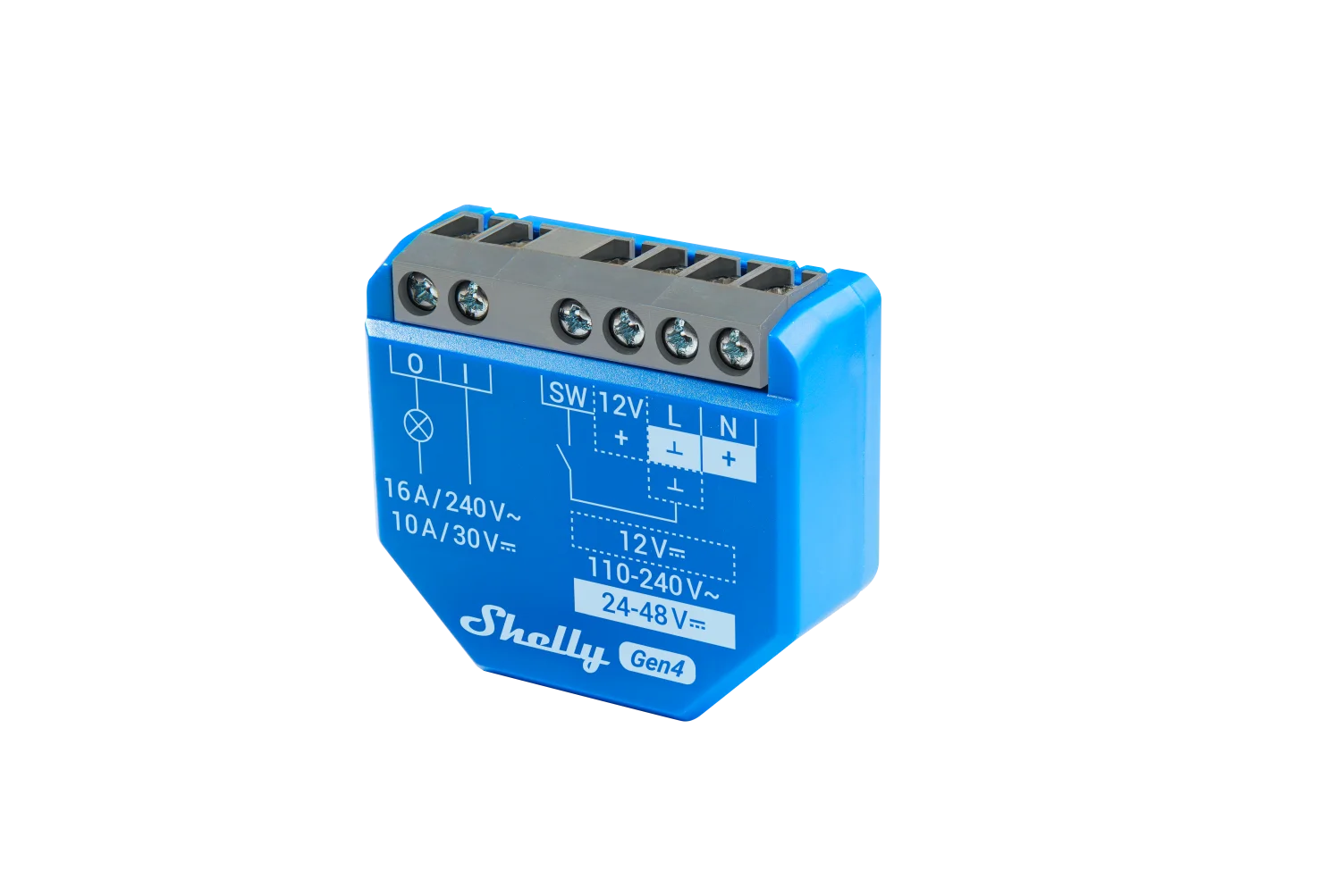 Shelly · Unterputz · "1 Gen4 2er Pack" · Relais · max 16A · 1 Kanal · WLAN · Matter · Zigbee · Bluetooth