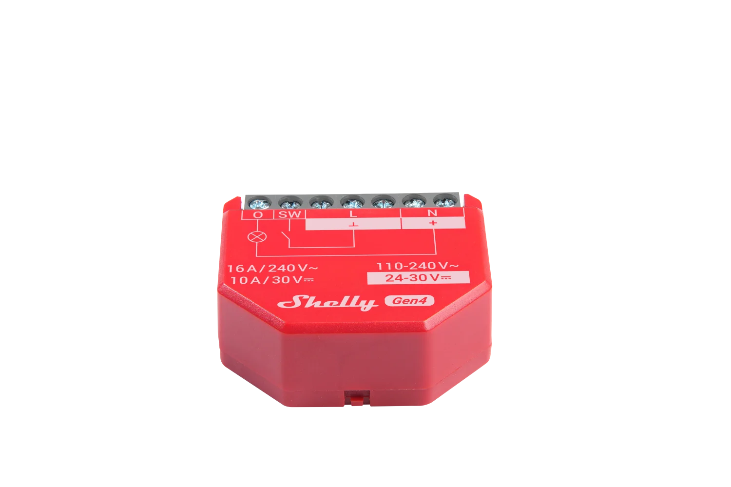Shelly · Unterputz · "1PM Gen4 2er Pack" · Relais · max 16A · 1 Kanal · Messfunktion · WLAN · Matter · Zigbee · Bluetooth