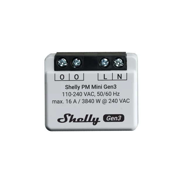 Shelly · Unterputz · " PM Mini Gen. 3" · 2er Pack · WLAN · BT