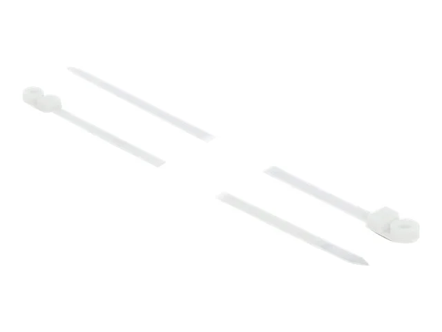 DELOCK Kabelb L 400 x B 7,6mm weiss 10St