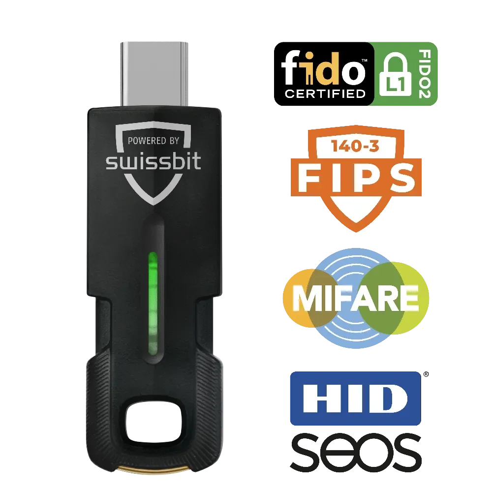 Swissbit iShield Key 2 Pro FIPS USB-C in Retailverpackung